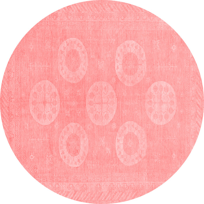 Machine Washable Oriental Red Traditional Rug, wshabs2730red