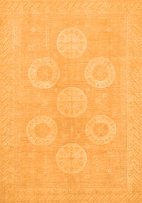 Oriental Orange Traditional Rug, abs2730org