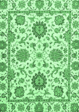 Abstract Emerald Green Modern Rug, abs2731emgrn
