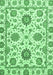 Abstract Emerald Green Modern Rug, abs2731emgrn