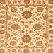 Square Abstract Orange Modern Rug, abs2731org