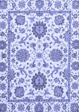 Abstract Blue Modern Rug, abs2731blu