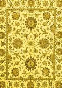 Abstract Yellow Modern Rug, abs2731yw