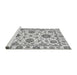 Sideview of Machine Washable Abstract Gray Modern Rug, wshabs2731gry