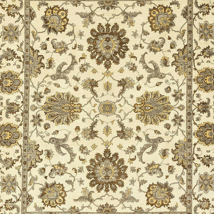 Machine Washable Abstract Sun Yellow Rug, wshabs2731