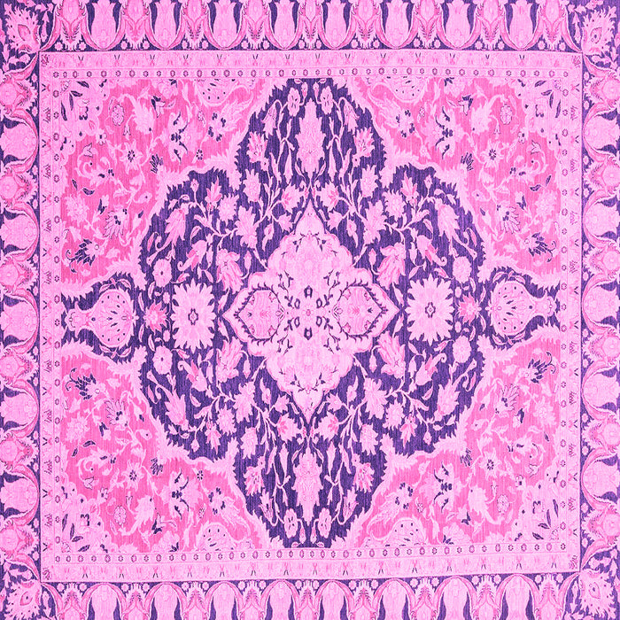 Square Geometric Pink Traditional Rug, abs2732pnk