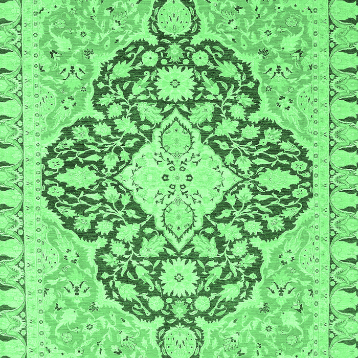 Geometric Emerald Green Traditional Rug, abs2732emgrn