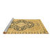 Sideview of Machine Washable Geometric Brown Traditional Rug, wshabs2732brn