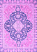 Geometric Purple Traditional Rug, abs2732pur