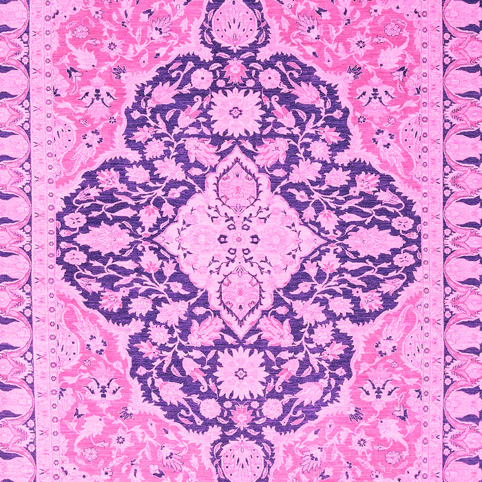 Machine Washable Geometric Pink Traditional Rug, wshabs2732pnk