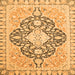 Square Geometric Orange Traditional Rug, abs2732org