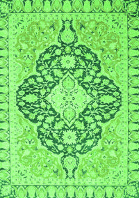 Geometric Green Traditional Rug, abs2732grn