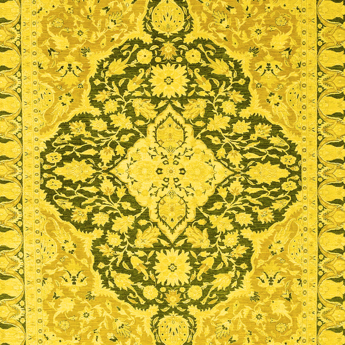 Geometric Yellow Traditional Rug, abs2732yw