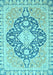 Geometric Light Blue Traditional Rug, abs2732lblu