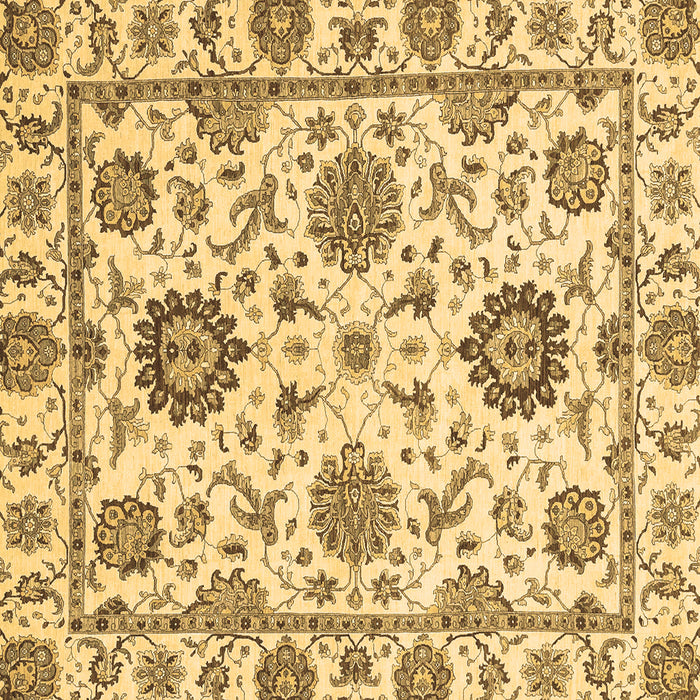 Square Abstract Brown Modern Rug, abs2733brn