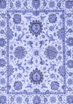 Abstract Blue Modern Rug, abs2733blu
