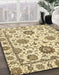 Abstract Sun Yellow Modern Rug in Family Room, abs2733