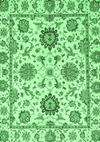 Abstract Emerald Green Modern Rug, abs2733emgrn