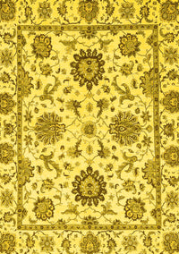 Abstract Yellow Modern Rug, abs2733yw