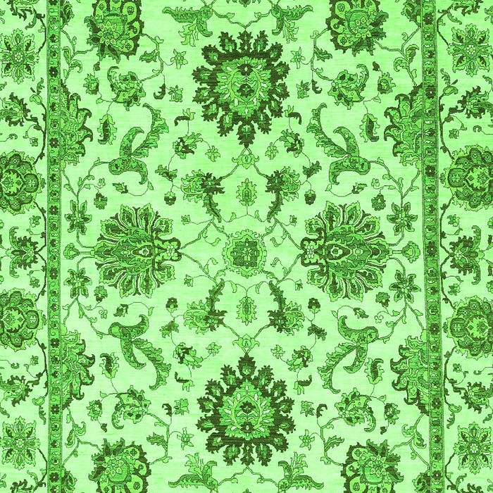 Machine Washable Abstract Green Modern Area Rugs, wshabs2733grn