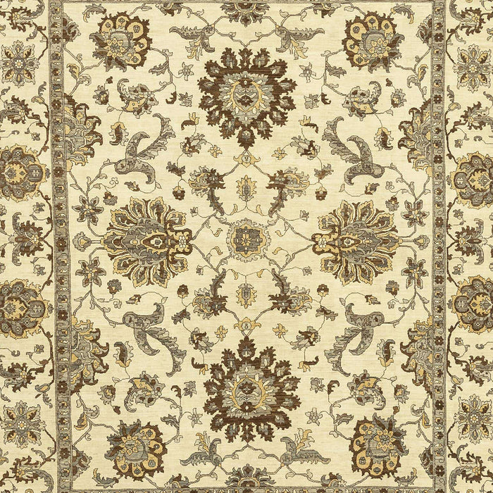 Machine Washable Abstract Sun Yellow Rug, wshabs2733