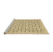 Sideview of Machine Washable Abstract Metallic Gold Rug, wshabs2734