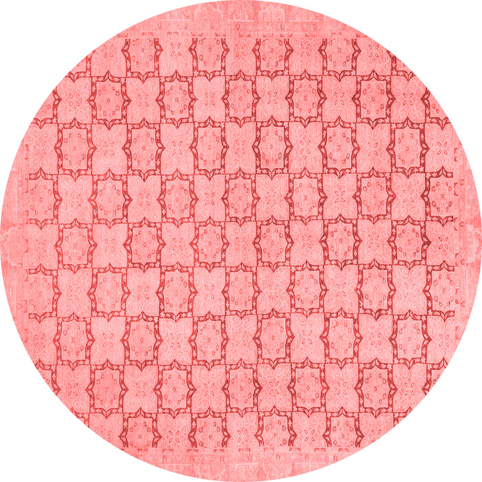 Abstract Red Modern Rug, abs2734red