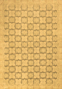 Abstract Brown Modern Rug, abs2734brn