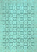 Machine Washable Abstract Light Blue Modern Rug, wshabs2734lblu