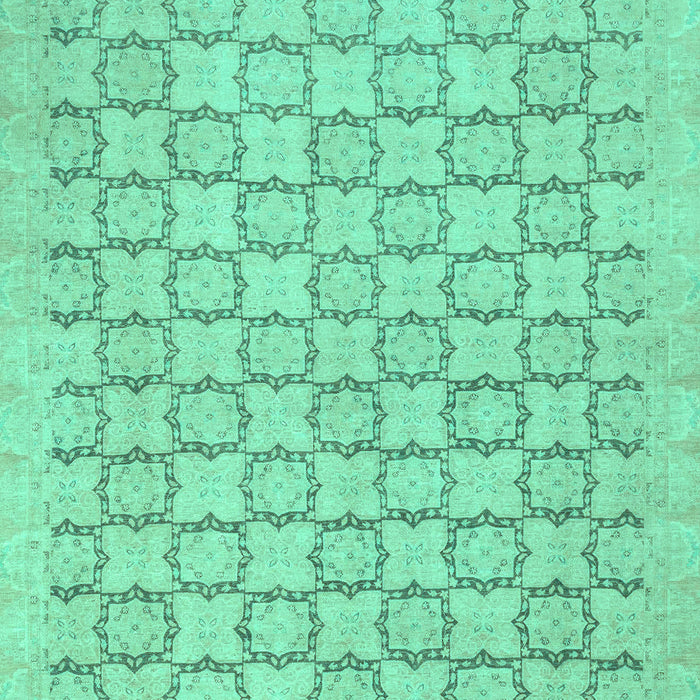 Abstract Turquoise Modern Rug, abs2734turq