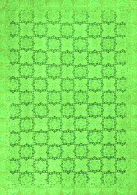 Abstract Green Modern Rug, abs2734grn