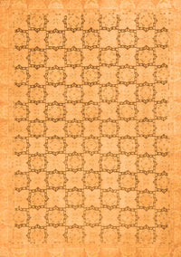 Abstract Orange Modern Rug, abs2734org