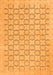 Abstract Orange Modern Rug, abs2734org