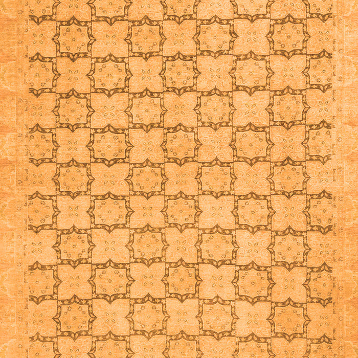 Abstract Orange Modern Rug, abs2734org