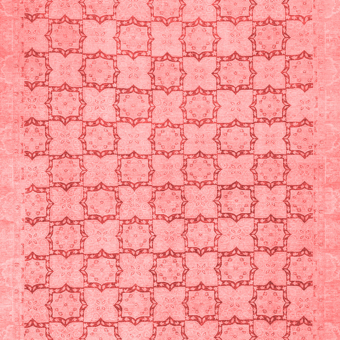 Machine Washable Abstract Red Modern Rug, wshabs2734red