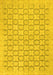 Machine Washable Abstract Yellow Modern Rug, wshabs2734yw