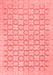 Abstract Red Modern Area Rugs