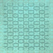 Square Abstract Light Blue Modern Rug, abs2734lblu