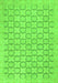 Machine Washable Abstract Green Modern Area Rugs, wshabs2734grn