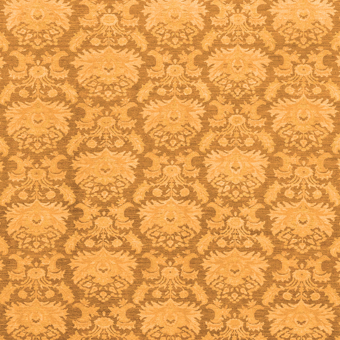Square Machine Washable Abstract Orange Modern Area Rugs, wshabs2735org