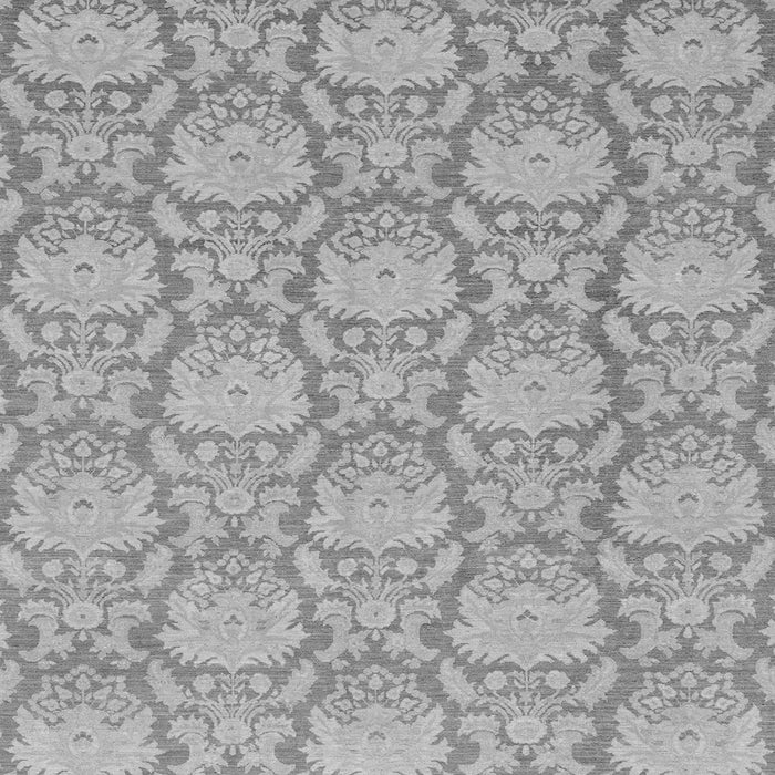 Square Abstract Gray Modern Rug, abs2735gry