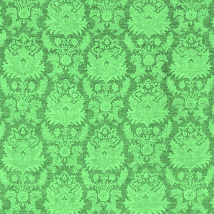 Machine Washable Abstract Emerald Green Modern Area Rugs, wshabs2735emgrn