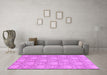 Machine Washable Abstract Purple Modern Area Rugs in a Living Room, wshabs2735pur