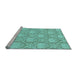 Sideview of Machine Washable Abstract Light Blue Modern Rug, wshabs2735lblu