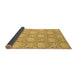 Sideview of Abstract Brown Modern Rug, abs2735brn