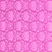 Square Abstract Pink Modern Rug, abs2735pnk