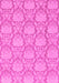 Machine Washable Abstract Pink Modern Rug, wshabs2735pnk