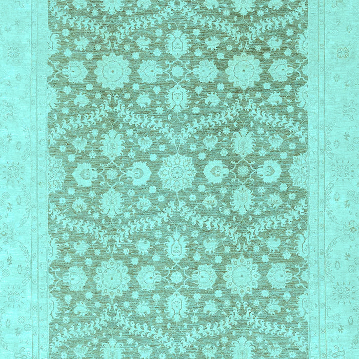 Oriental Light Blue Traditional Rug, abs2736lblu