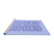 Sideview of Machine Washable Oriental Blue Traditional Rug, wshabs2736blu