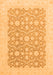 Machine Washable Oriental Orange Traditional Area Rugs, wshabs2736org
